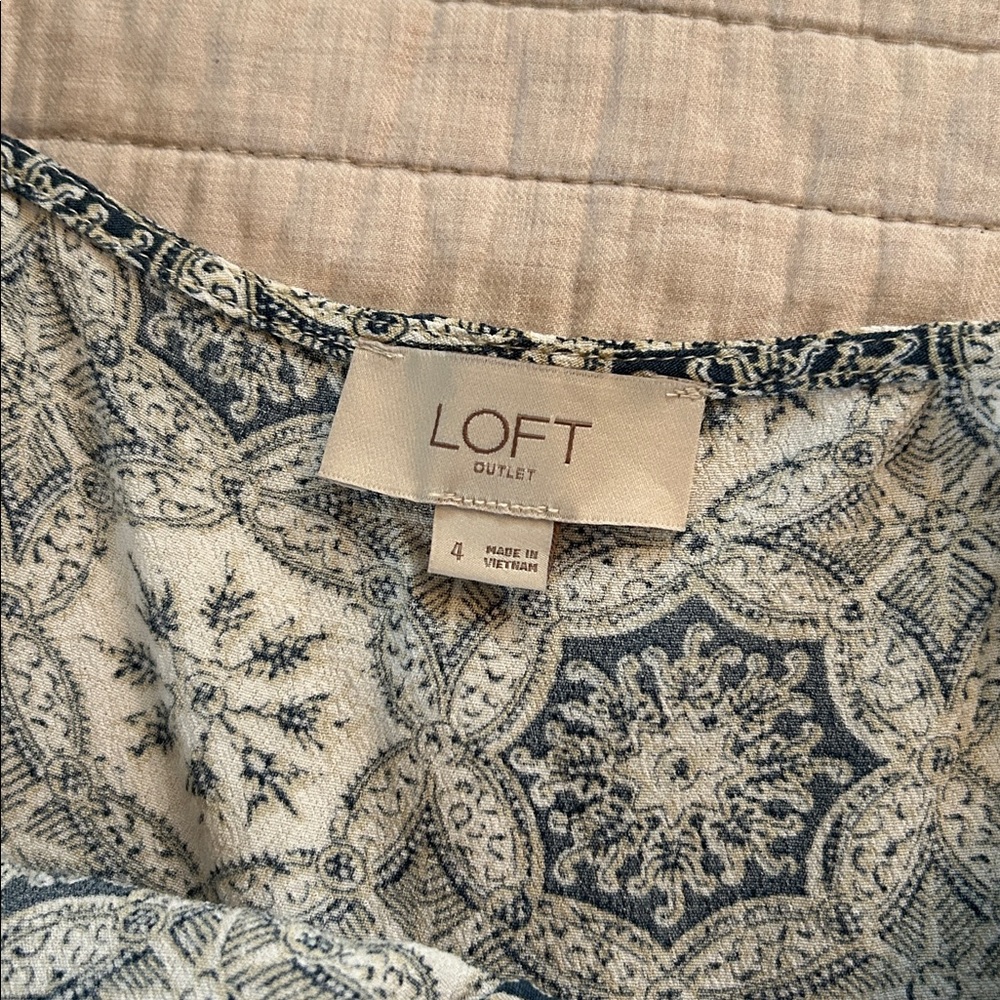 Loft Boho Hawaiian Vtg Style Printed Button Down … - image 8